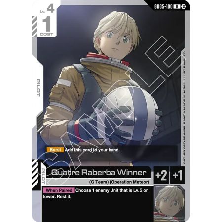 Quatre Raberba Winner