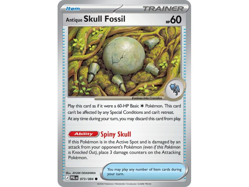 Antique Skull Fossil (Reverse/Holo)