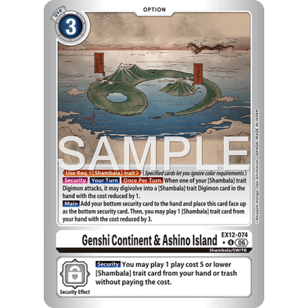 Genshi Continent & Ashino Island (Alternative Art)