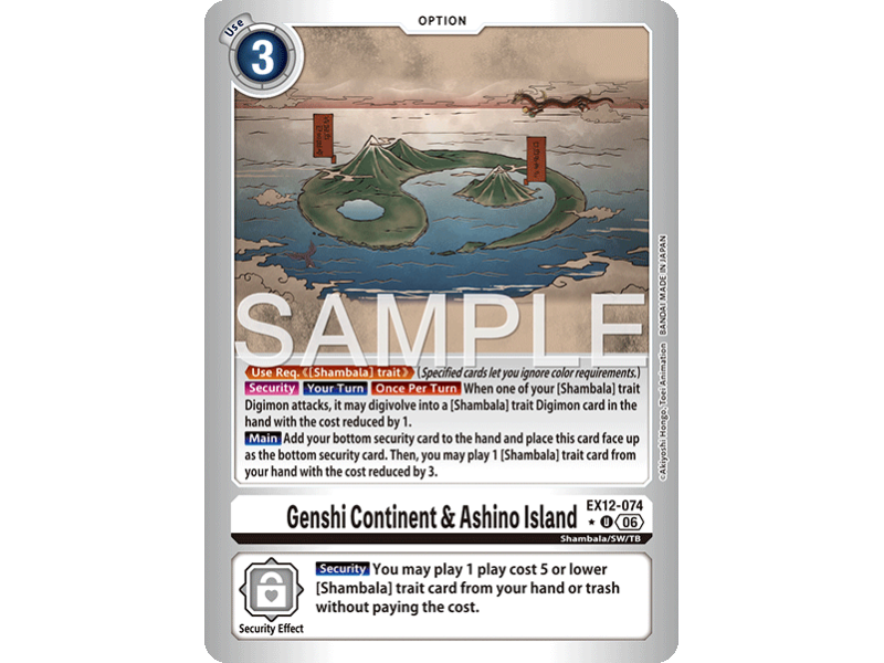 Genshi Continent & Ashino Island (Alternative Art)