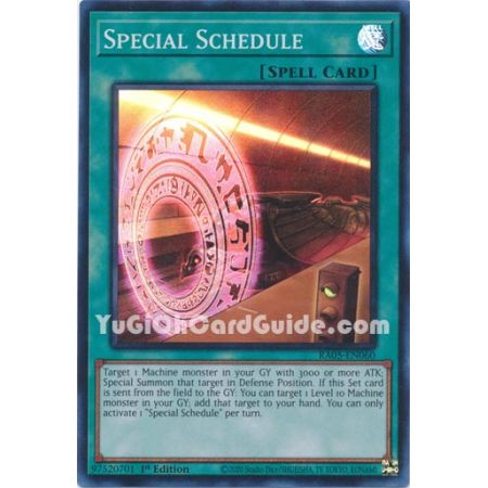 Special Schedule