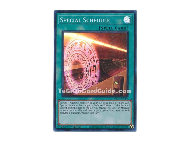 Special Schedule