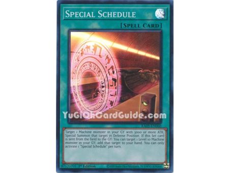 Special Schedule