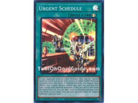Urgent Schedule