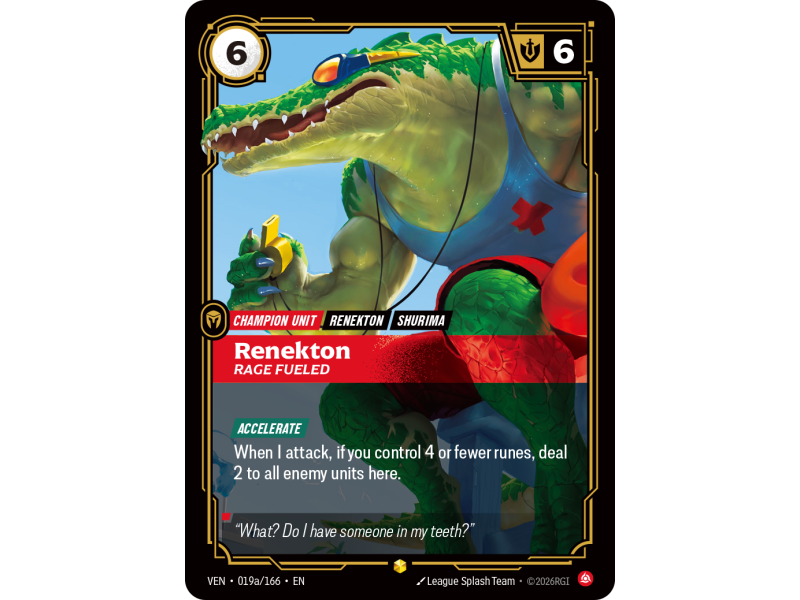 Renekton, Rage Fueled