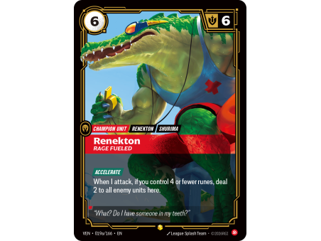 Renekton, Rage Fueled