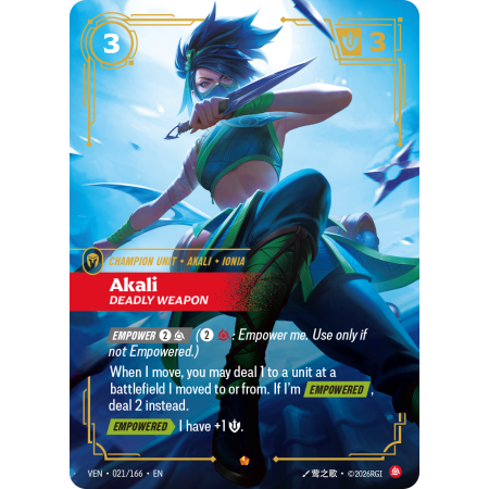Akali, Deadly Weapon