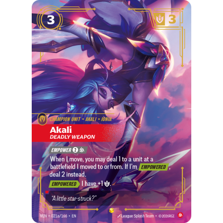 Akali, Deadly Weapon