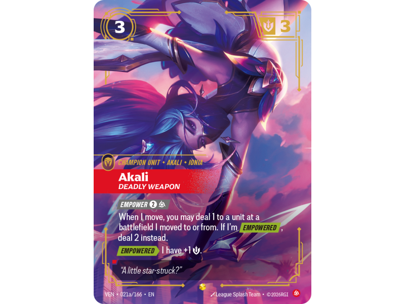 Akali, Deadly Weapon