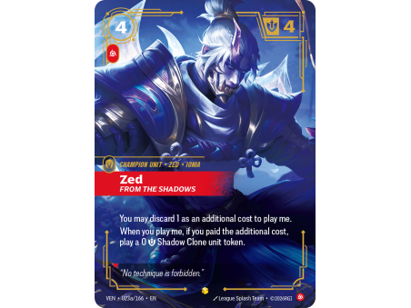 Zed, From the Shadows