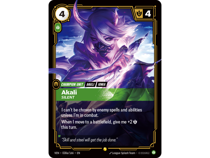 Akali, Silent