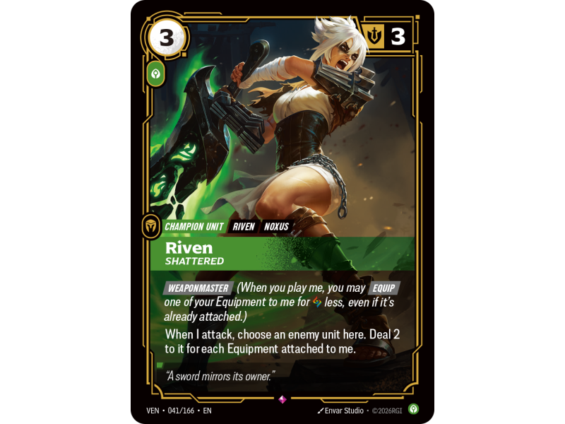 Riven, Shattered