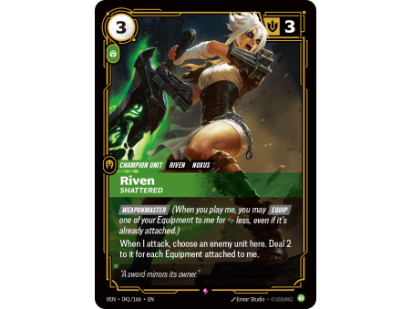 Riven, Shattered