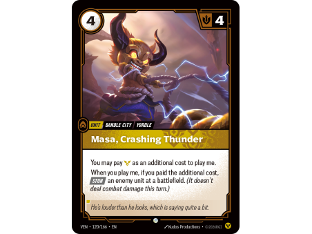 Masa, Crashing Thunder