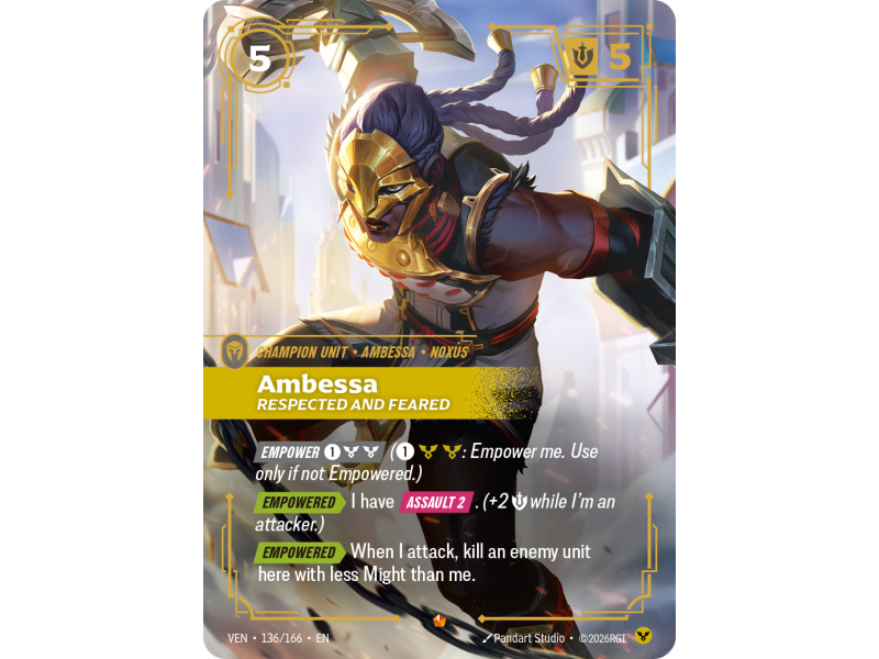Ambessa, Respected and Feared