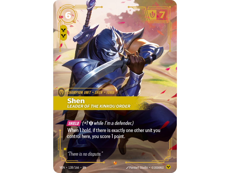 Shen, Leader of the Kinkou Order