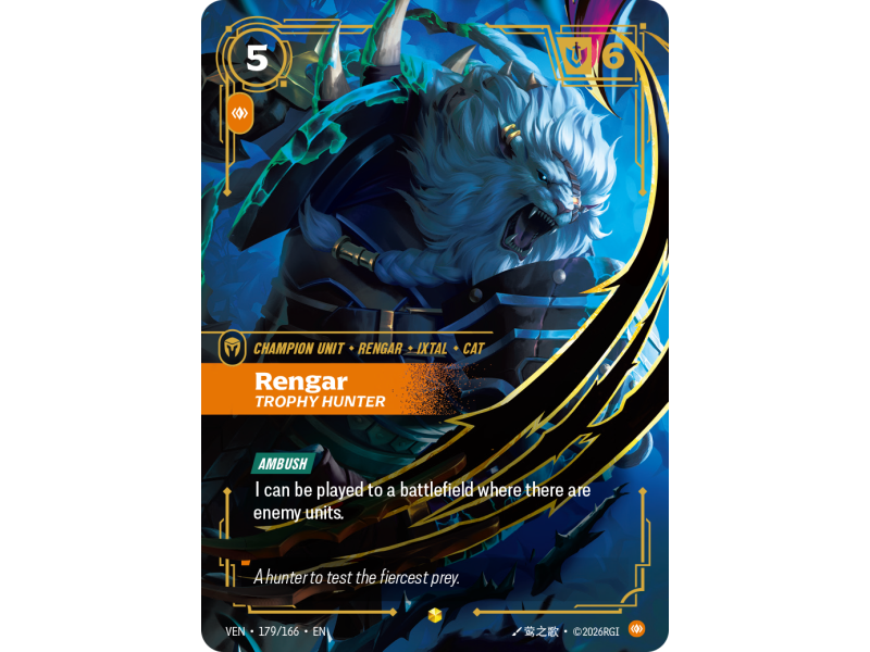 Rengar, Trophy Hunter