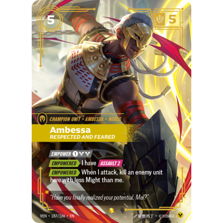 Ambessa, Respected and Feared