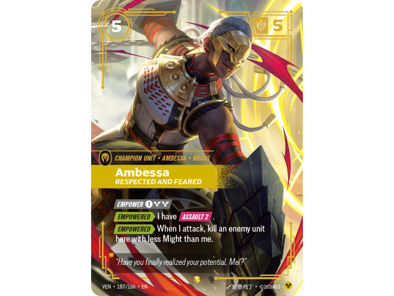 Ambessa, Respected and Feared