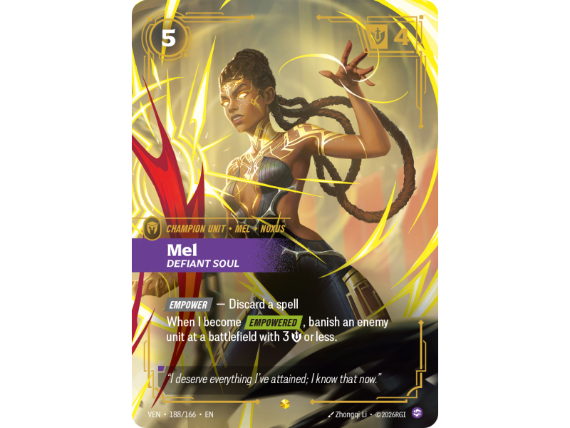 Mel, Defiant Soul