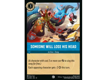 Someone Will Lose His Head