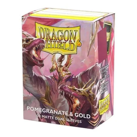 Micas Dragon Shield Standard DUAL Matte C/100 Pomegranate & Gold