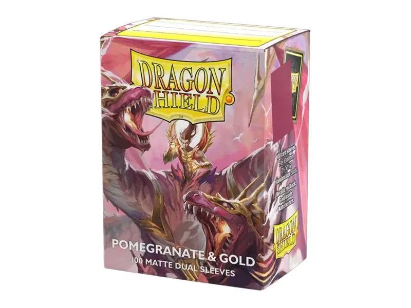 Micas Dragon Shield Standard DUAL Matte C/100 Pomegranate & Gold