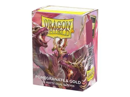 Micas Dragon Shield Standard DUAL Matte C/100 Pomegranate & Gold