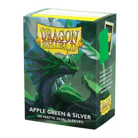 Micas Dragon Shield Standard DUAL Matte C/100 Apple Green & Silver