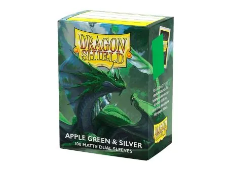 Micas Dragon Shield Standard DUAL Matte C/100 Apple Green & Silver